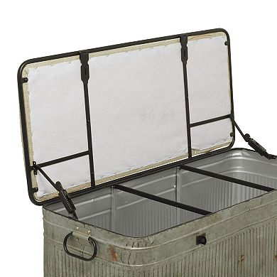 Stella & Eve Galvanized Metal Storage Bench