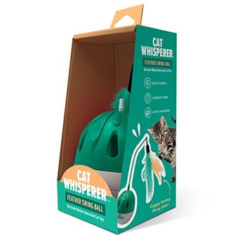 Cat Whisperer Feather Swing Ball Cat Toy