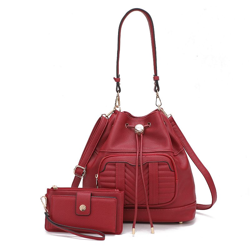 MKF Collection Ryder Shoulder Bag & Wallet, Red
