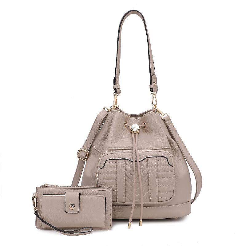 MKF Collection Ryder Shoulder Bag & Wallet, Brown
