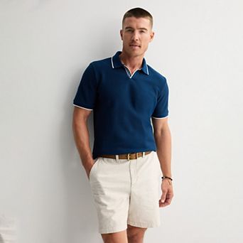 Apt. 9® Short Sleeve Tipped Johnny Collar Polo