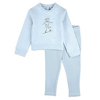 2 pc Toddler Boys "This Is How I Roll" Cotton Rich Legging Set