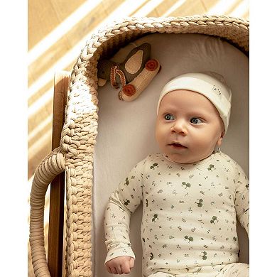 Baby Boys "Whimsical Foliage" Allover Print Zippered Footie