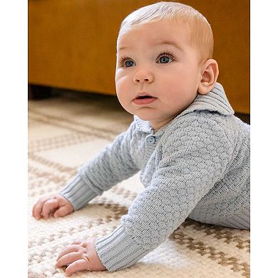 2 Piece Baby Boys 100% Cotton Knit Cardigan Set