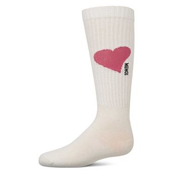 Girls' Single Heart Logo Knee High Socks