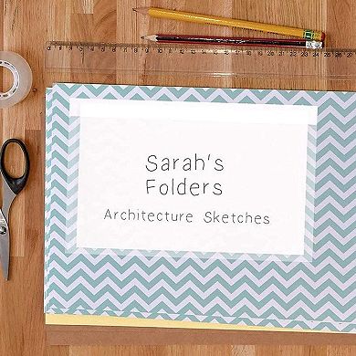 50 Pack Self-Adhesive Index Card Sleeves for Note Cards, 5 x 8 In