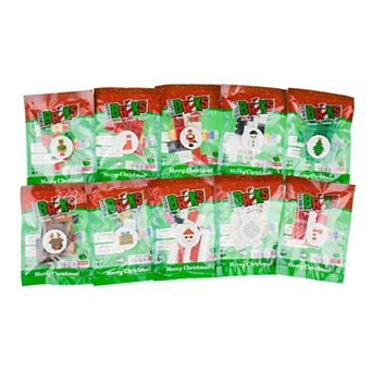 Building Bricks and Blocks Set, 3D Christmas Themed, 10 Pack, For Kids Ages 4+