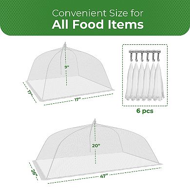 Simply Genius Extra Large Food Tents (2 Pack) 39x24, Reusable & Collapsible