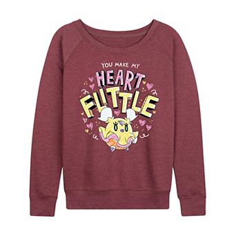 Women's Pokémon You Make My Heart Flittle French Terry Long Sleeve Tee