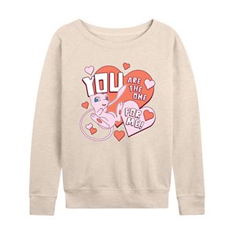 Women's Pokémon Mew You Are The One For Me French Terry Long Sleeve Tee