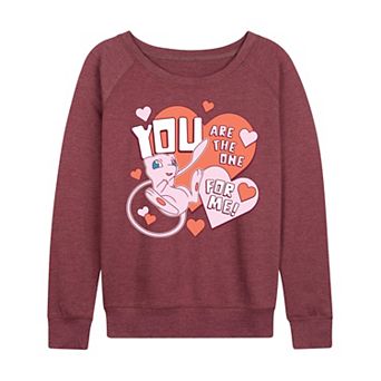 Women's Pokémon Mew You Are The One For Me French Terry Long Sleeve Tee
