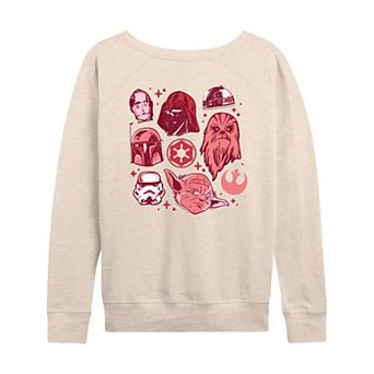 Women's Star Wars Valentine's Day French Terry Long Sleeve Tee