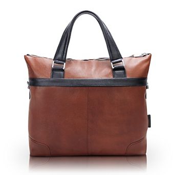 McKleinUSA Eastward 15 in Leather Two-Tone Tablet & Laptop Briefcase