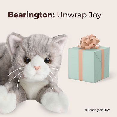 15" Socks the Cat - Plush Stuffed Animal Grey Striped Tabby Cat, For Ages 3-14