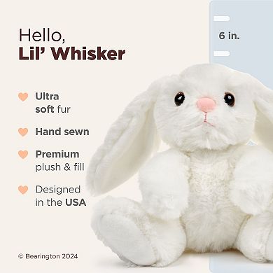 Lil’ Whisker Bunny Plush, 6" Easter Stuffed Animal, Plush Toys