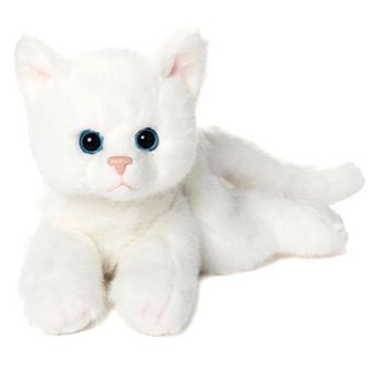 8" Cat Lil’ Muffin - Small Plush Stuffed Animal White Cat, Kitten