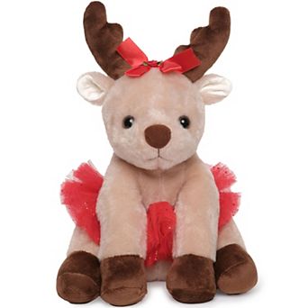 Dazzling Dancer Ballerina Plush, 13 Inch Reindeer, Christmas Stuffed Animal