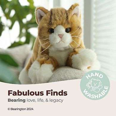 15" Cat Tabby Plush Stuffed Animal Orange Striped