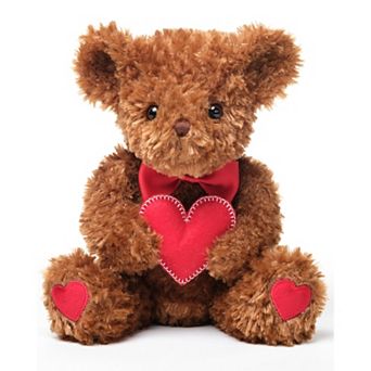 6" Big Heart Bear, "I Love You More" Brown Teddy Bear
