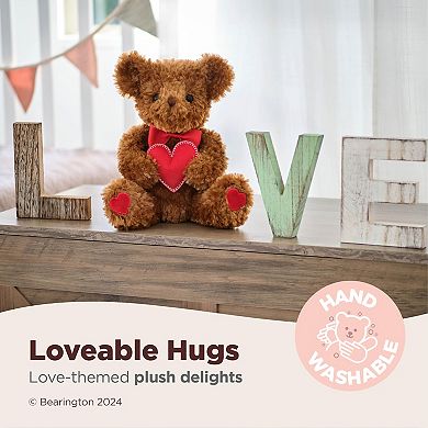 6" Big Heart Bear, "I Love You More" Brown Teddy Bear