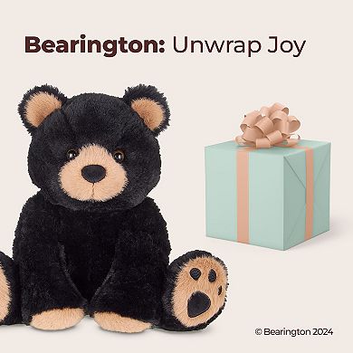 Woody The Black Bear Plush, 10.5 Inch Bear Stuffed Animal