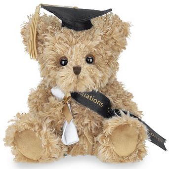 7" Graduation Plush Teddy Bear Stuffed Animal Black Cap