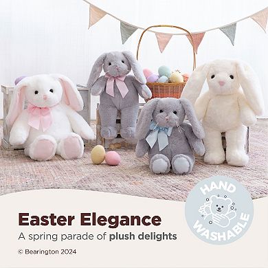 Bearington Loppy Stuffed Bunny Plush, 16 Inch Pink Bunny Stuffed Animal