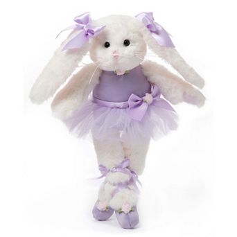 Twirlina Ballerina Plush Stuffed Animal Bunny 12", Purple