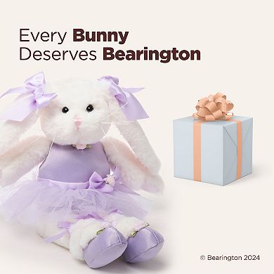 Twirlina Ballerina Plush Stuffed Animal Bunny 12", Purple