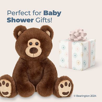 Lil' Barnaby Chocolate Brown Plush Stuffed Animal Teddy Bear, 11.5 inches