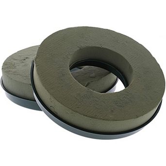 2-Pack Floral Foam Ring for Wedding Party Fresh Flowers Decoration 7.8" Diameter