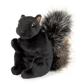 7" Squirrel, Acorn Black Plush Squirrel Stuffed Animal