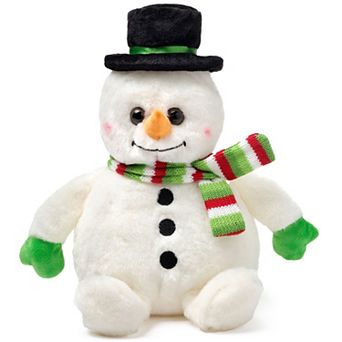 Big Snowball Snowman Plush, 14 Inch Christmas Stuffed Animal, Snowman Plush
