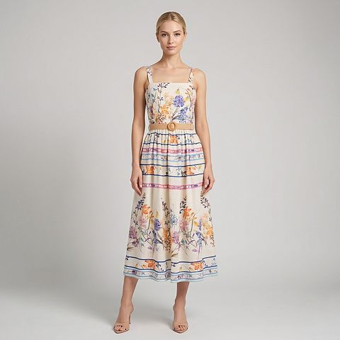 Женские платья Maison Women's Maison Tara Belted Floral Print Sundress