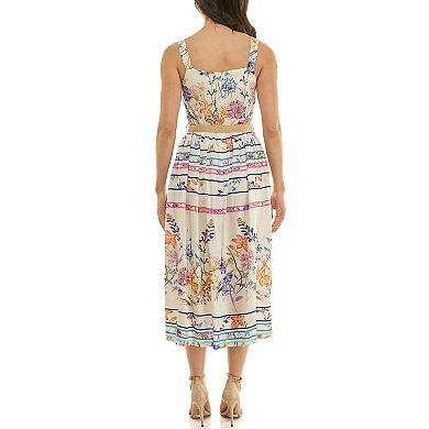 Women's Maison Tara Belted Floral Print Sundress