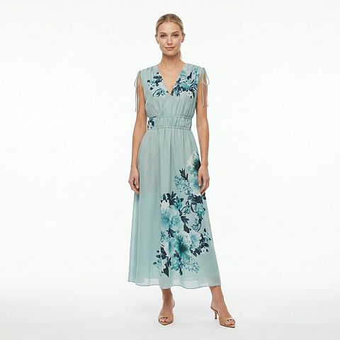 Женские платья Maison Women's Maison Tara Stretch Cotton Poplin Printed Midi Dress