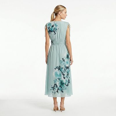 printed poplin midi dress VENUS Floral | Custard Roses while the A Dolce & Gabbana - Multicolor