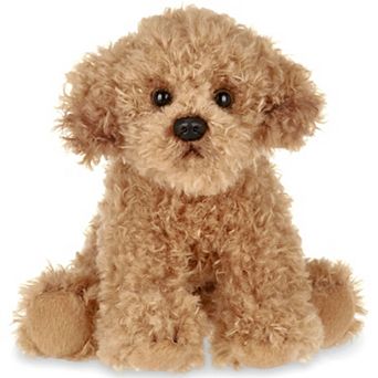 Doodles The Labradoodle Small Plush Stuffed Animal Puppy Dog, 6.5", Caramel