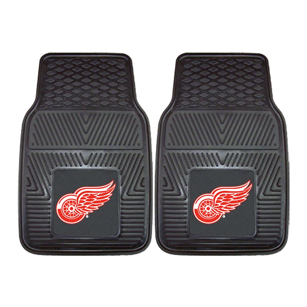 Fanmats 2 Pk Detroit Red Wings Vinyl Car Floor Mats