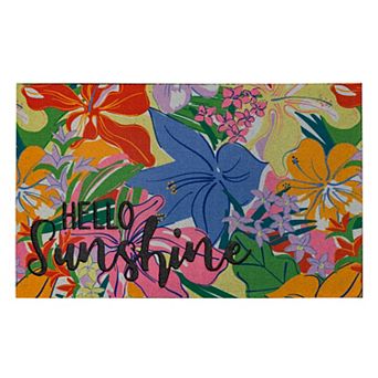 Celebrate Together™ Summer Hello Sunshine Floral Doormat