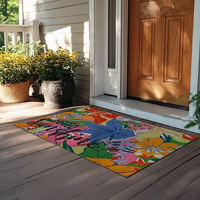 Celebrate Together™ Summer Hello Sunshine Floral Doormat