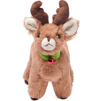 Jolly Reindeer Stuffed Animal, 8.27 Inch Stuffed Reindeer Plush, Christmas Gift