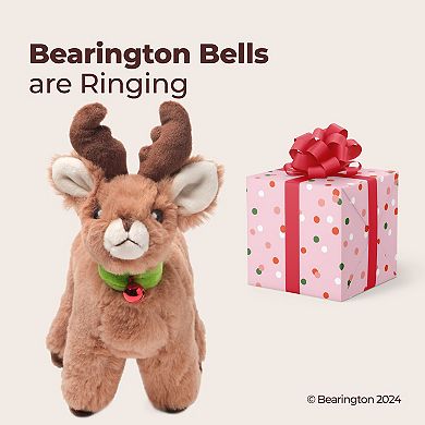 Jolly Reindeer Stuffed Animal, 8.27 Inch Stuffed Reindeer Plush, Christmas Gift