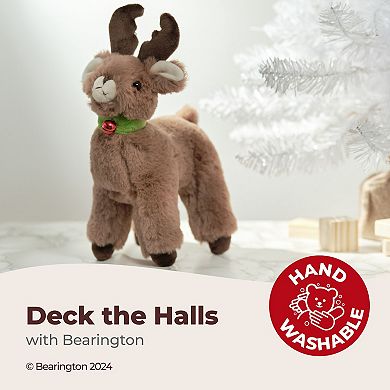Jolly Reindeer Stuffed Animal, 8.27 Inch Stuffed Reindeer Plush, Christmas Gift