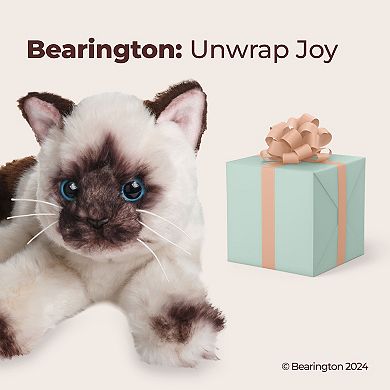 15 Inch Cat Cleo - Plush Stuffed Animal Siamese Kitten