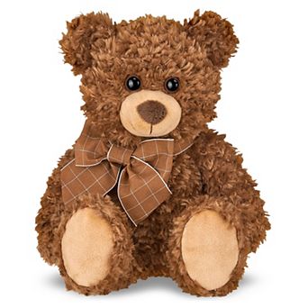 Lil' Reggie Brown Plush Stuffed Animal Teddy Bear, 12 in