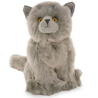 10.5" - Gordie, The Grey Cat Plush Stuffed Animal Toy
