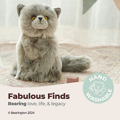 10.5" - Gordie, The Grey Cat Plush Stuffed Animal Toy