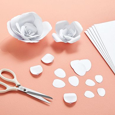 96 Sheets White Metallic Shimmer Paper, Double-Sided for Invitations, 8.5x11 In