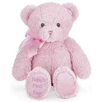 12" Teddy Bear Baby's First, Pink Classic Hand-Sewn Stuffed Animal